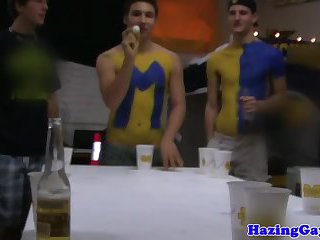 Masturbating  twinks pounded in ass