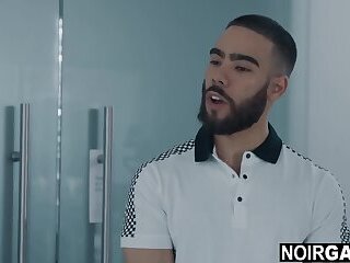 Big cock roomservice attendant wants to please black gay hotel guest