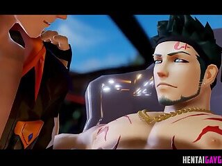3D gay super heroes jerking off