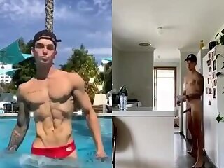 Cute Ticktocker jerking off