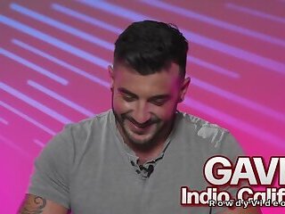 Muscular hairy gay anal fucks twink first time on camera