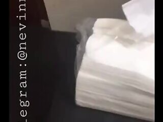 Student masturbating in the bathroom