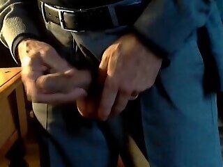 Mature daddy's solo show