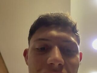 latin guy at restroom