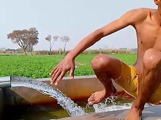 Tubewell bath with hard dick