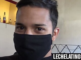 Adorable latin Jesus strokes Gus' huge dick for a hot load