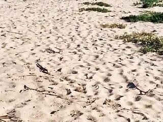 Shooting multiples loads on my boy at the beach