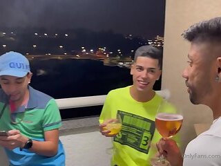 Mateus Souza in a 4some