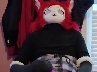 Candy Cane vibes and cums in her cutest outfit yet