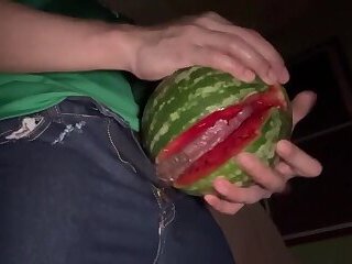 Thailand guy fuck watermelon&period;