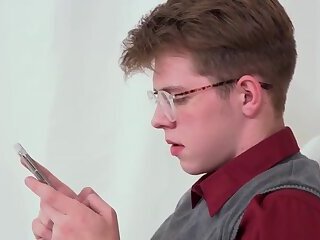 Nerd Boy Gets Pounded And Spit Roasted By Two Black Coc