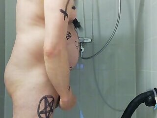 satan slave takes a delicious urine enema treatment