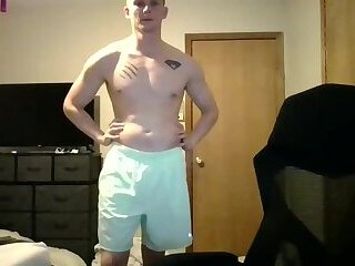 Blond Guy Shows-off Dick and Ass