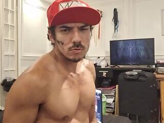 Sexy guy playing on cam