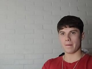Handsome bi-curious dude showing off