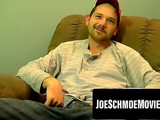 Joeâs stretched hole gapes around massive veiny monster