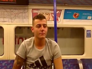 Playing on train