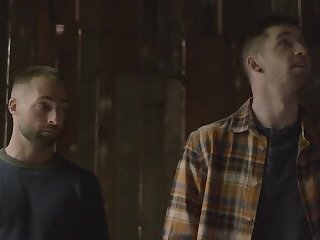 FalconStudios - Steamy worker joins gay couple in fuck train