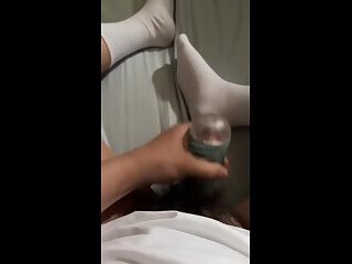袁伟祥白袜飞机杯自慰