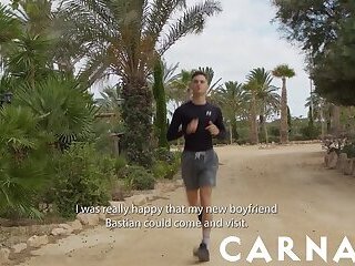 Apolo Adrii fucks his stepson Hugo Dupre and BF Bastian Karim