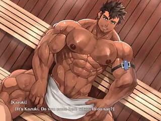 AM-Fit man has sex with young man in the sauna-日式動漫桑拿房炒飯