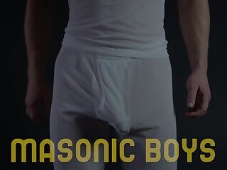 MasonicBoys - Hung suited Dillon Stone fucks twink who sucks anon dick