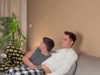Boyfriends showing affection to each other