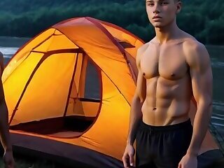 camping couple (AI)