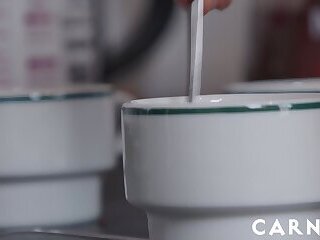 Cute twink Hugo Dupre tag teamed by his father and a friend