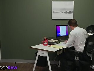 Sideways Stressed Muscly Boss Rams Stud Employee Next Door Studios Big Natural Boobs