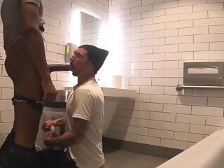 Fucked Him Up In A Public Toilet !!