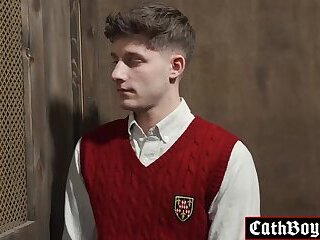 Guy Spencer fucked Dex Devall while standing up before doing it missionary