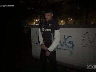 ⭐❤️German Turkish boy is so horny that he wank outside❤️⭐