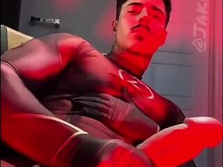 The Flash strokes his wienie