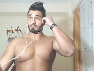 handsome hunk cum