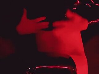 getting fucked while caged in the dark room