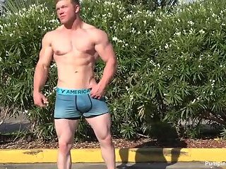 Young Handsome Bodybuilder Atticus Jerks His Cock