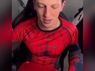twink in spidey suit