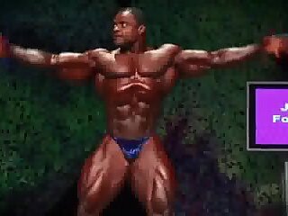 Silvio Samuel Lifting Weights And Sexy Posing