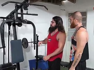 Just some bro-ing around at training, I got my straight friend to give me a blowjob.