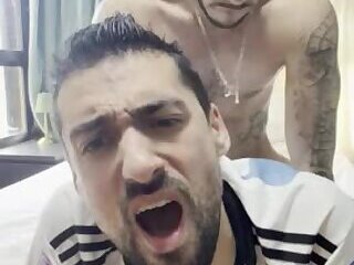 hot daddy gets hole wrecked by sexy latin hunk