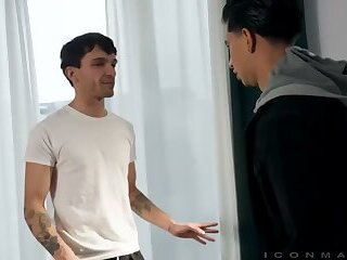 Angel Santana and Jack Des Feux engage in angelic anal