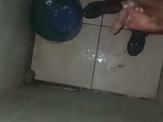 Jerk boy roasts his handjobs more than three times a day in the shower