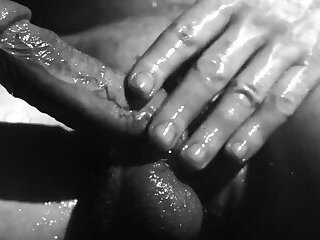 Close-up Oily Masturbation and Cum