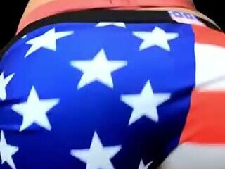 HOT BOYS WITH BIG BULGE IN SPEEDOS BOXERS USA FLAG COMPILATION