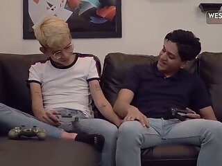 Gamer Boy Rides the Joystick