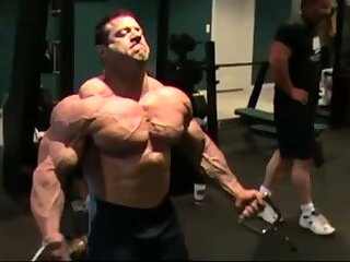 Brian Pazdzierz Flexing Posing and Lifting Weights