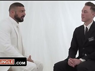 Innocent boy Elder Solano gets his ass stretched by the priest during ritual