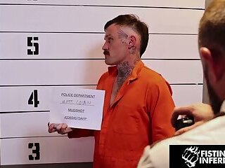 FISTING INFERNO - Inmate Fisted & Fucked Mercilessly by Warden