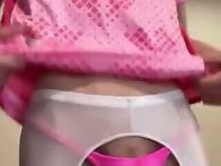 PINK UNDERWEAR HOT CUMSHOT TWINK WITH BIG COCK COMPILATION
